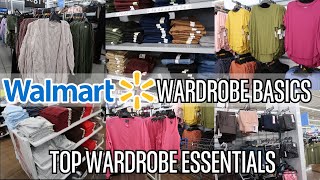 WALMART SHOP WITH ME FOR 2024 WARDROBE ESSENTIALS  TOP FASHION BASICS FOR 2024 [upl. by Valene176]