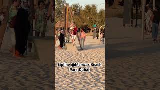 Zipline Mamzar Beach Dubai [upl. by Nolahp728]