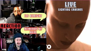 Live  Lightning Crashes Official Music Video REACTION [upl. by Ytirehc]