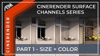 CineRender Surface Settings Series Part 1 Size and Color Channel in ARCHICAD [upl. by Aineg]