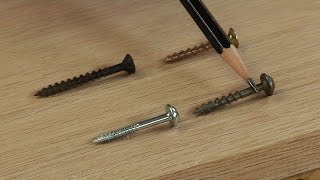 Choosing the Correct Screw Pocket Screw  Woodworkers Guild of America [upl. by Garcia]