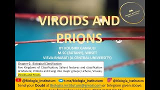 VIROID AND PRIONS ll CLASS 11 ll biology science [upl. by Leivad]