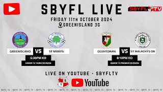 SBYFL 2024  Greenisland v St Marys U14s amp Glentoran v St Malachys OB U15s [upl. by Speroni]