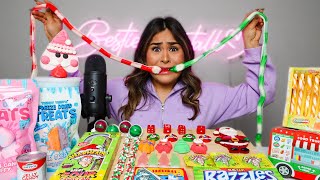 I Tried ASMR againGIANT GUMMY Candy WATERMELON JELLY Freeze Dried Candy Mukbang 먹방 [upl. by Gabi]