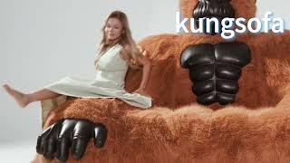 Inflatable Gorilla Sofa Make a bold statement with a oneofakind furniture piece [upl. by Akiehsal904]