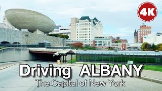 ALBANY  Driving in downtown Albany New York the Capital of New York State Albany tour 4K [upl. by Ahsap582]