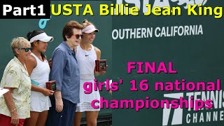 Part1 USTA girls 16 national championships 🔥 Christina Lyutova vs Anita Tu 🎾 USTA tennis 2023 🔥🎾 [upl. by Johathan879]