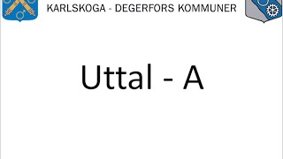 Uttal – A  Vuxnas lärande Karlskoga Degerfors wwwuttalse [upl. by Julia]