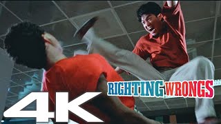 Yuen Biao quotRighting Wrongsquot 1986 in 4K  Attempted Murder Failed [upl. by Aracal600]