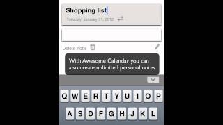 Awesome Calendar for iOS iPhone iPod Touch iPad [upl. by Agiaf]