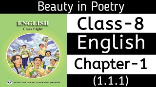 Class 8 English Unit 1  Beauty in Poetry 111  Class 8 English Chapter 1  Class 8 English 2024 [upl. by Terris]