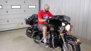 2000 Harley Davidson electra Glide Classic Vance and Hines 2 in 1 exhaust sound [upl. by Alvar]