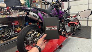 DRZ400SM LECTRON BILLETRON PRO Carb Install [upl. by Annayat]