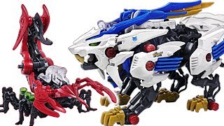 Zoids Wild Wild Liger Scorpear Save the Dino Mecard tiny dinosuars DuDuPopTOY [upl. by Anera]