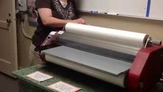 Video tutorial on how to load a laminator [upl. by Nesahc]