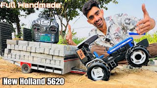 How to make New Holland 5620 tractor using pvc pipe Creative idea from pvc pipe Aakash946 [upl. by Neenahs110]