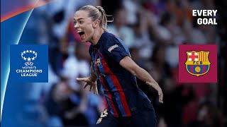 FORTY Goals In A Season 🤯  Every Barcelona Goal From The 202223 UEFA Womens Champions League [upl. by Annice]