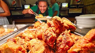 Giant AMISH BUFFET Fried Chicken  Beef Brisket  1499 All You Can Eat American Country Food [upl. by Maryanna]