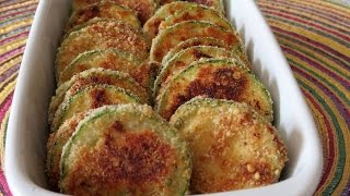 Zucchini Apanado al Horno  The Fugal Chef [upl. by Kuth]