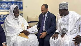 MÃ‰DINA BAYE VSITE DU LAMBASSADEUR DES Ã‰TATSUNIS CHEZ LE PORT PAROLE CHEIKH MAHY CISSE [upl. by Brina]