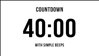 40Minute Countdown ⏳ timer countdown 40minutes 40minutetimer [upl. by Emoraj]