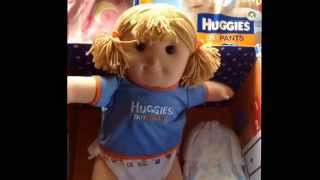 Huggies Dry Pants Crying Doll [upl. by Wurtz]