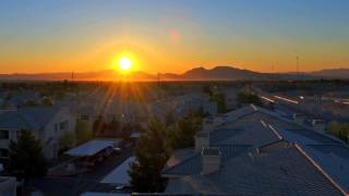 Sunrise Time Lapse HD Video 1080p Footage Views of Rising Sun over a City with Houses and Traffic [upl. by Namien167]