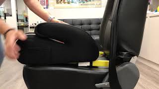 Bonbijou Junior Booster Seat How To Install And Release ISOFIX [upl. by Ilatfen560]