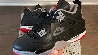 SUPER EARLY REVIEW Air Jordan 4 BRED “Reimagined” Unboxing review🔥🔥 Releasing Feb 2024 [upl. by Caputo]