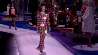 Irina Shayk Kaia Gerber Bella Hadid and more on the runway for the Moschino Show [upl. by Coppola]