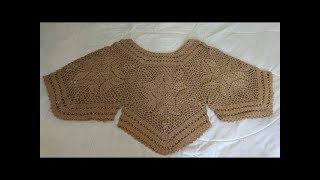 Blusa tejida a crochet todas las tallas  tutorial paso a paso  facil y rapido 1 [upl. by Gweneth975]