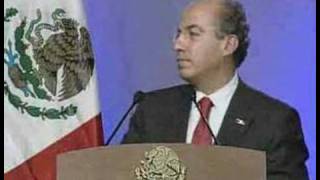 Discurso de Felipe Calderon [upl. by Grimes]