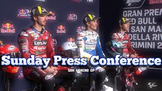 Sunday Press Conference Gran Premio Red Bull di San Marino e della Riviera di Rimini HD [upl. by Langbehn]