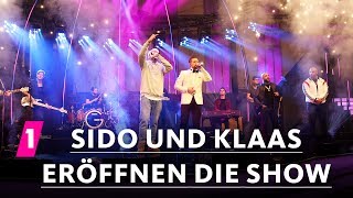 Disstrack  Sido und Klaas eröffnen die Show  1LIVE Krone 2017 [upl. by Leeanne]