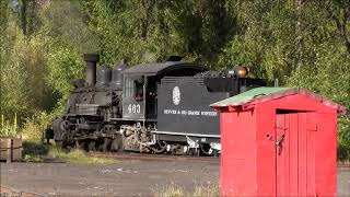 Cumbres and Toltec Steam happenings in and around Chama yard [upl. by Sorvats]