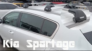 Como Instalar barras porta equipaje THULE Kia Sportage [upl. by Alleoj170]