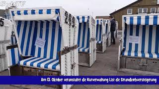 Strandkorbversteigerung in List auf Sylt [upl. by Llehcnom]