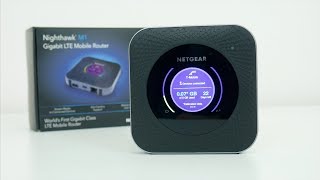 Nighthawk M1 Mobile Hotspot Router Review Unlimited 4G LTE Data No Throttling [upl. by Einahpetse]