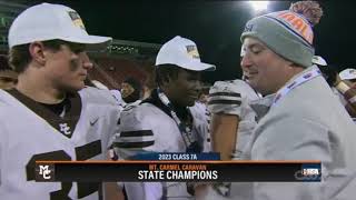 Mount Carmel vs Downers Grove North 2023 7a IHSA State Championship football highlights [upl. by Clarinda]