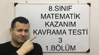 8 SINIF MATEMATİK KAZANIM KAVRAMA TESTİ 31 LGS MEB 20182019 kadirhoca [upl. by Alfred424]