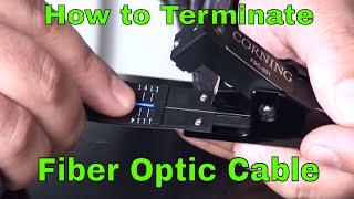 How to Terminate Fiber Optic Network Cable [upl. by Trixi97]