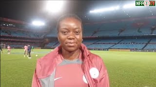 Toni Payne on Super Falcons 2nd leg vs South Africa Olympic Qualifiers [upl. by Ymij]