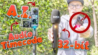 BEST Insta360 X4 Audio Setup 32bit with Timecode 🎤 Reviewing Rode Interview Pro [upl. by Yklam36]