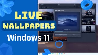 Windows 11 Set a LIVE wallpaper to animate your desktop [upl. by Bouchard]