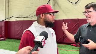 Robert Gillespie PostPractice Interview 8724  Alabama Football [upl. by Baillieu891]