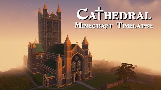 Minecraft Cathedral Time Lapse [upl. by Leshia]