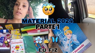 MATERIAL ESCOLAR 2024  PRÉ ESCOLA  FIZ UM CADERNO PERSONALIZADO  PARTE 1💙 [upl. by Parsifal]