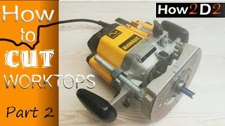 How to Cut Worktops Part 2 How to cut laminate Worktop Corner joint [upl. by Olympe]