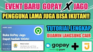 CARA DAFTAR EVENT GOPAY X JAGO 100RB PROMO GOPAY  JAGO 2022 [upl. by Weisler]