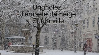 Brignoles Var tempête de neige LC VIDEO [upl. by Decato]